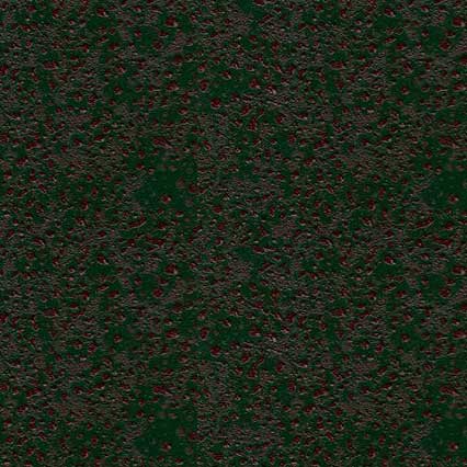 A noisy, static-like digital pattern with scattered green and red pixels on a dark background, resembling television or monitor interference.