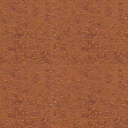 A textured surface with a reddish-brown or rust-colored appearance, featuring a granular pattern with small speckled details throughout.