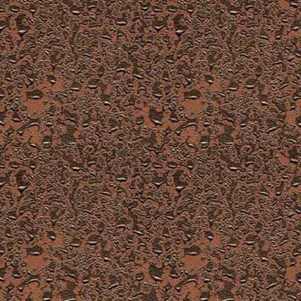 A repeating pattern of reddish-brown textured surface resembling rusted metal or weathered stone with small irregular shapes and rough, granular details throughout.
