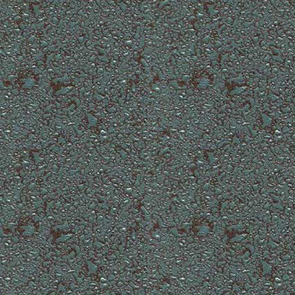 A textured surface with a speckled pattern featuring small dark spots and flecks scattered across a grayish-green background, resembling granite or terrazzo flooring material.