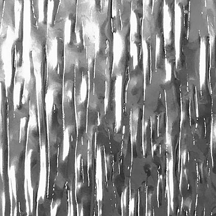 Abstract black and white artwork featuring vertical dripping or streaking patterns that create a rain-like or melting effect across the entire composition.