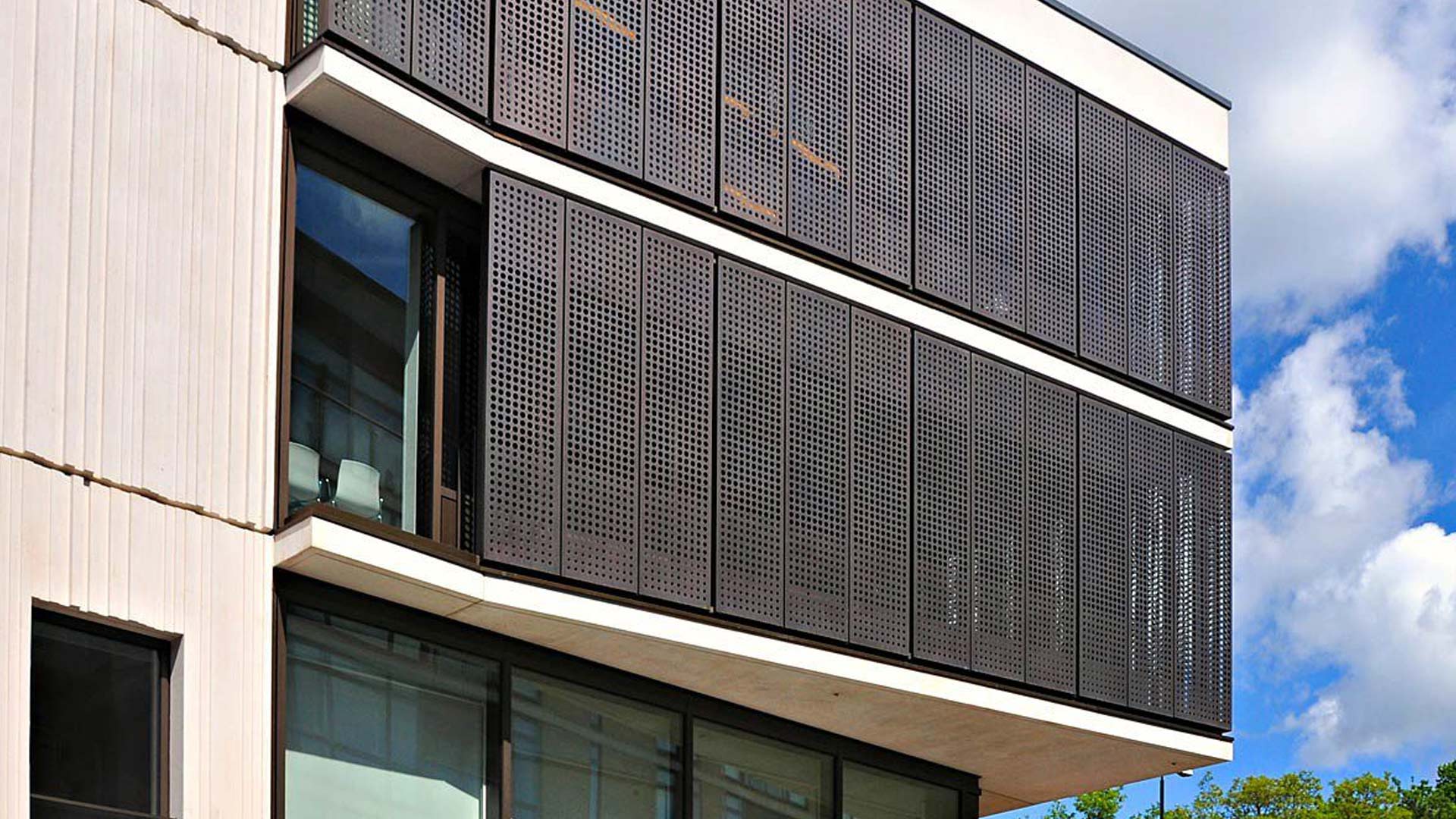 Perforated Brass Cladding Panels