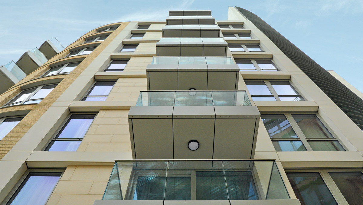 Soffit panels Putney Plaza