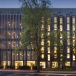 Polyester Powder Coated Bronze perforated cladding