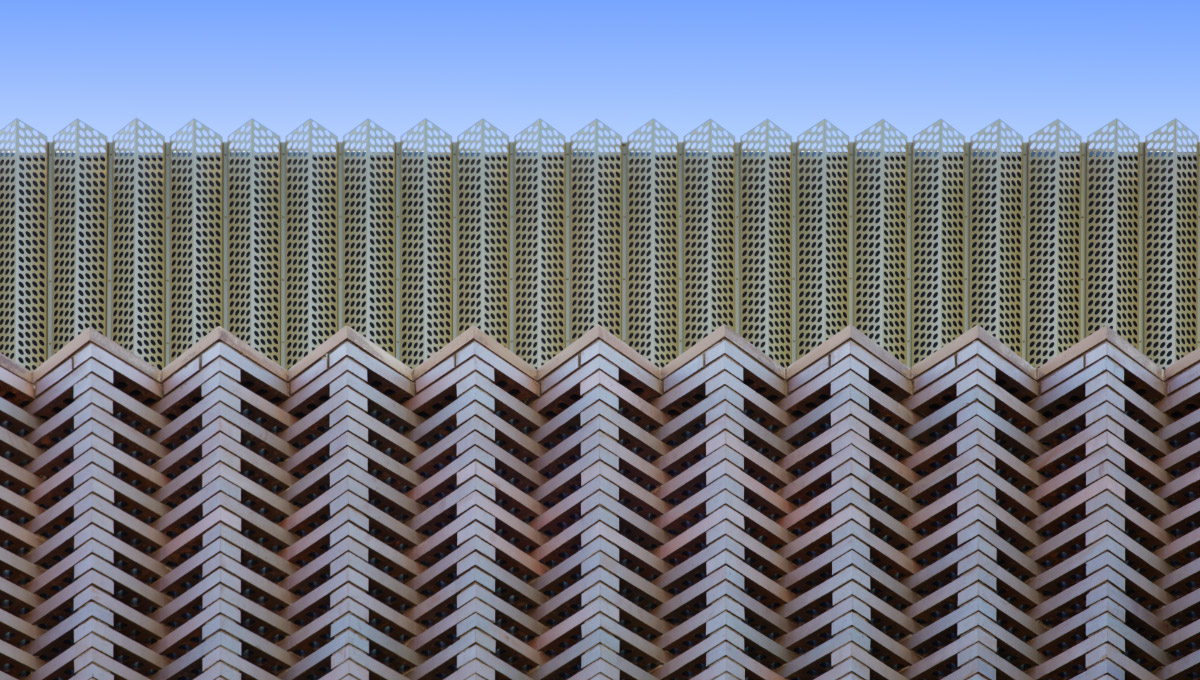 Bronze PPC perforated cladding